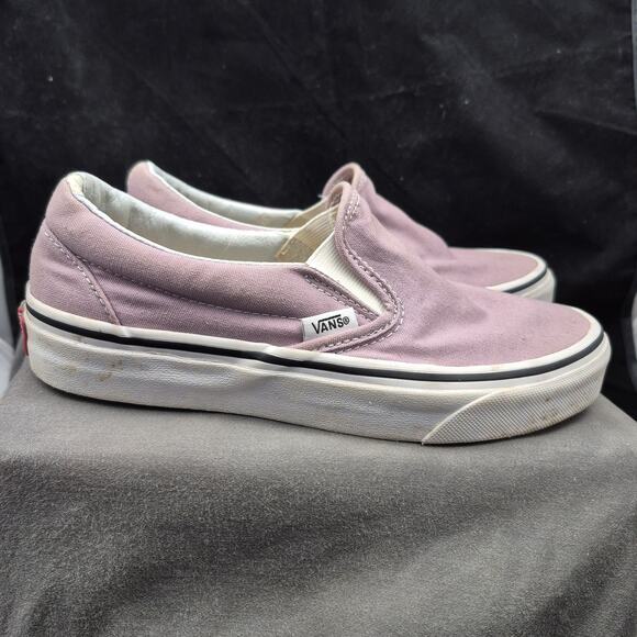 Vans Shoes Womens 6 Mens 4.5 Classic Slip On Purple Canvas Casual Round 721356 - Picture 4 of 6